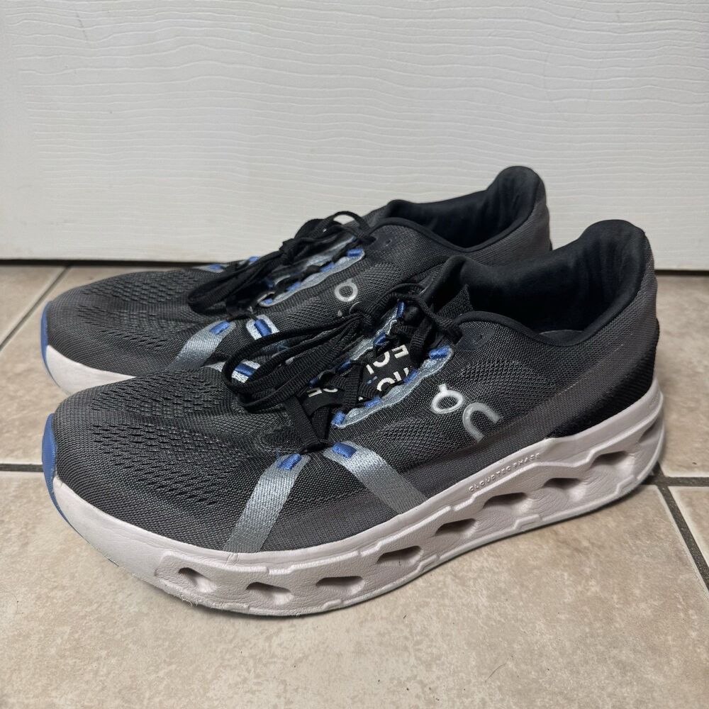 On Cloudeclipse Mens Sz 10.5 Black Frost Athletic Running Walking Shoes Sneakers